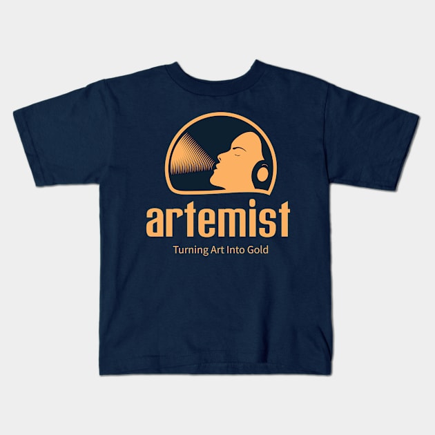 Artemist Kids T-Shirt by onebadday